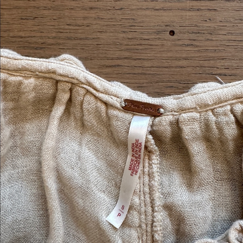 Free People NEW Bohemian Beige Maxi Dress - Picture 3 of 5